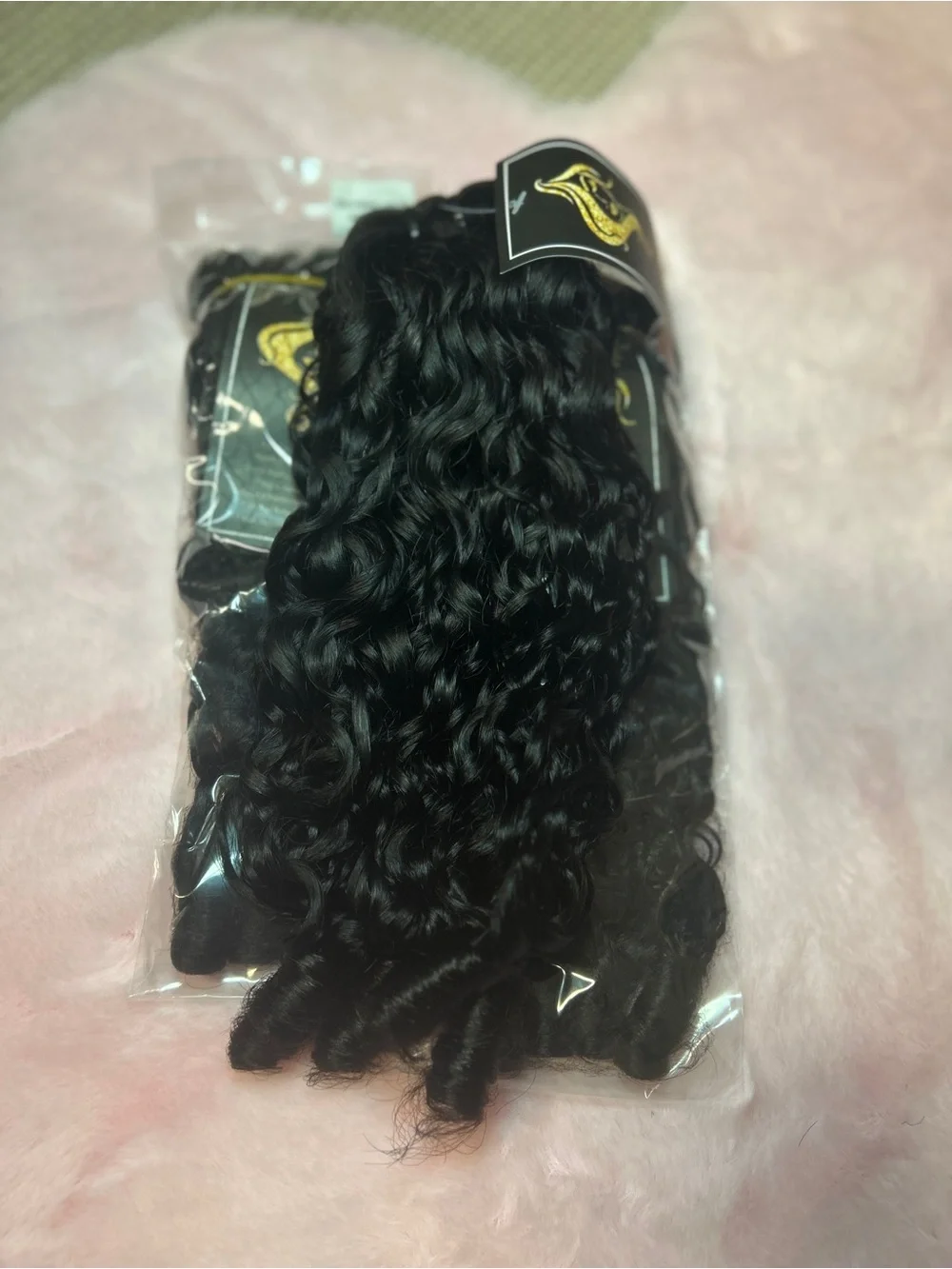 Natural Black Curly Clip-In Hair Extensions for Women - Seamless Volume
